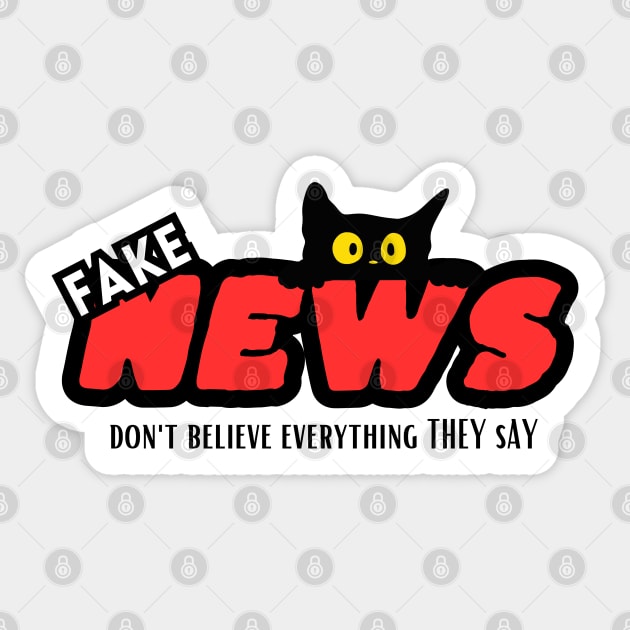 Fake News Sticker by Craftycarlcreations